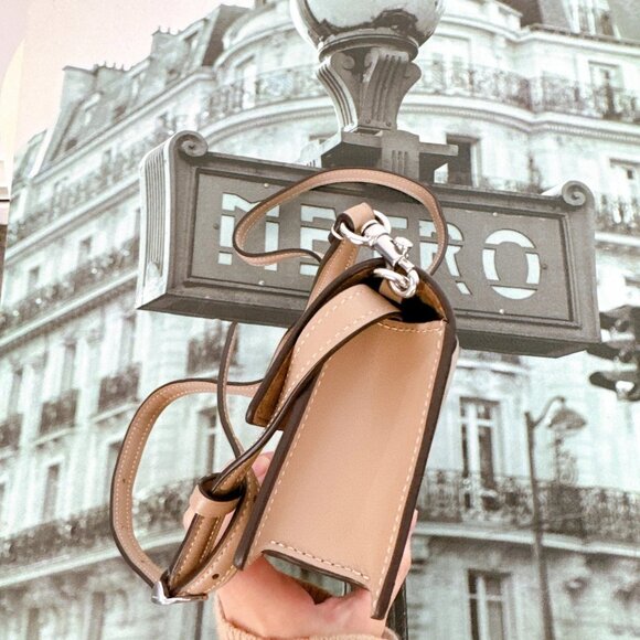 Coach CP045 Eliza Small Flap Crossbody IN Taupe - Picture 4 of 7